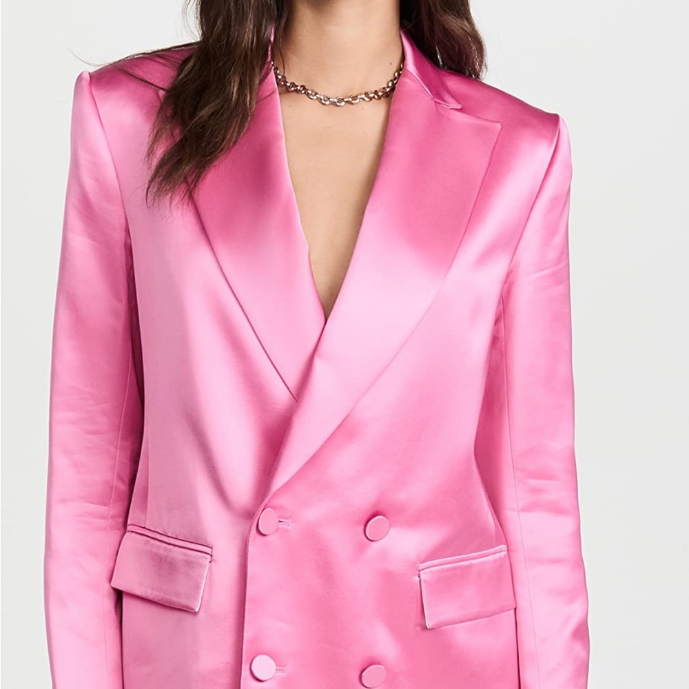 ALC Riley Jacket - size 8 blazer in pink sateen